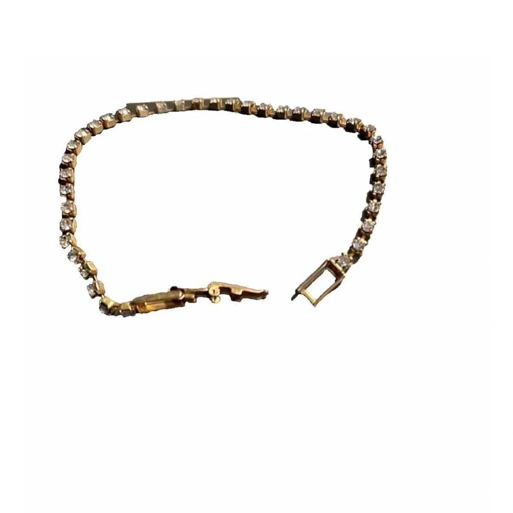 Crystal Rhinestones Faux Tennis Bracelet
